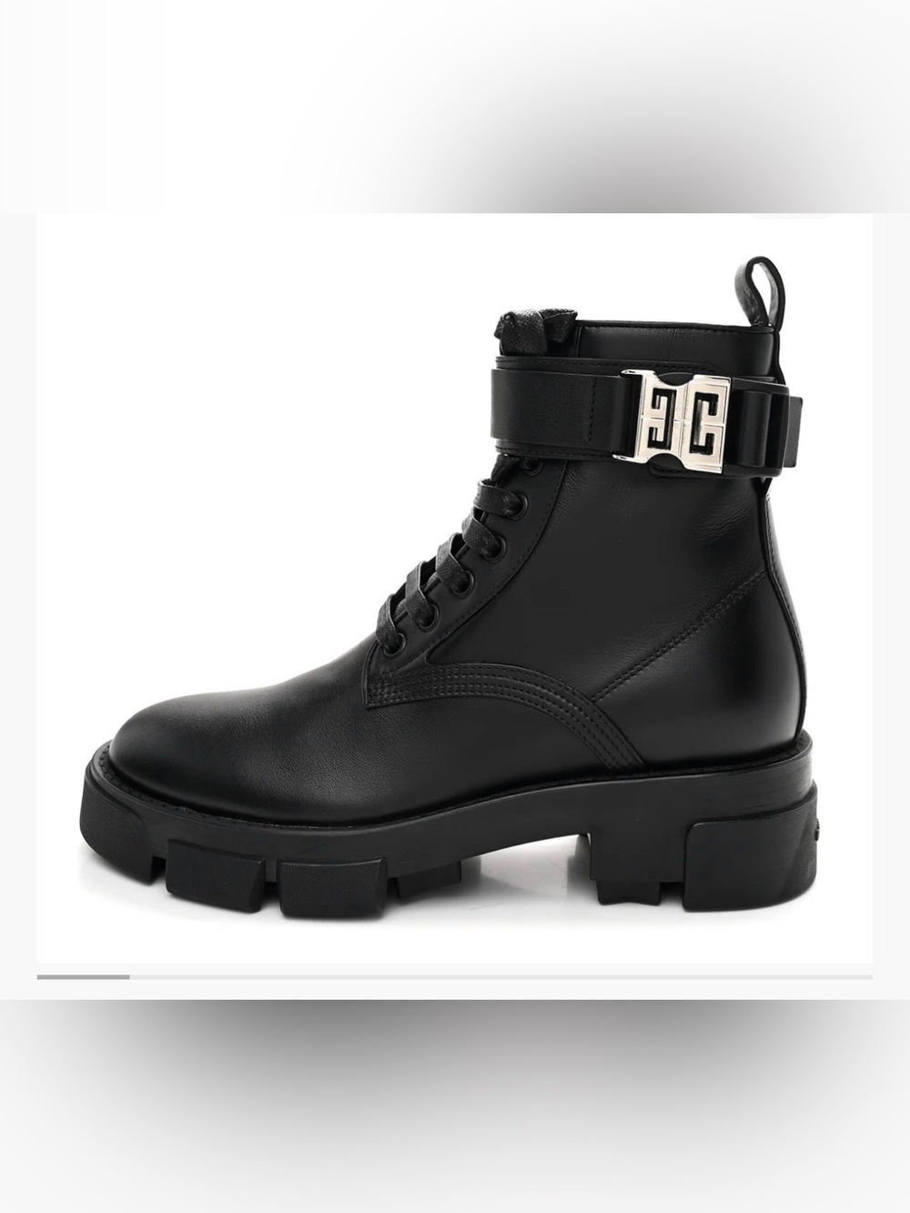 GIVENCHY CALFSKIN COMBAT BOOT SIZE 6